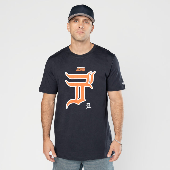 Detroit Tigers Hyperfly x MLB Navy Short Sleeve T-Shirt
