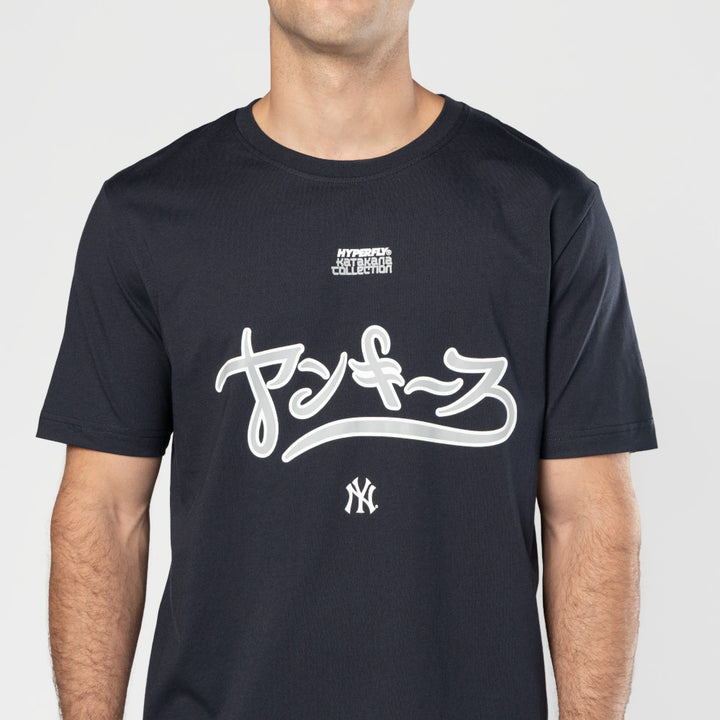 New York Yankees Hyperfly x MLB Navy Short Sleeve T-Shirt