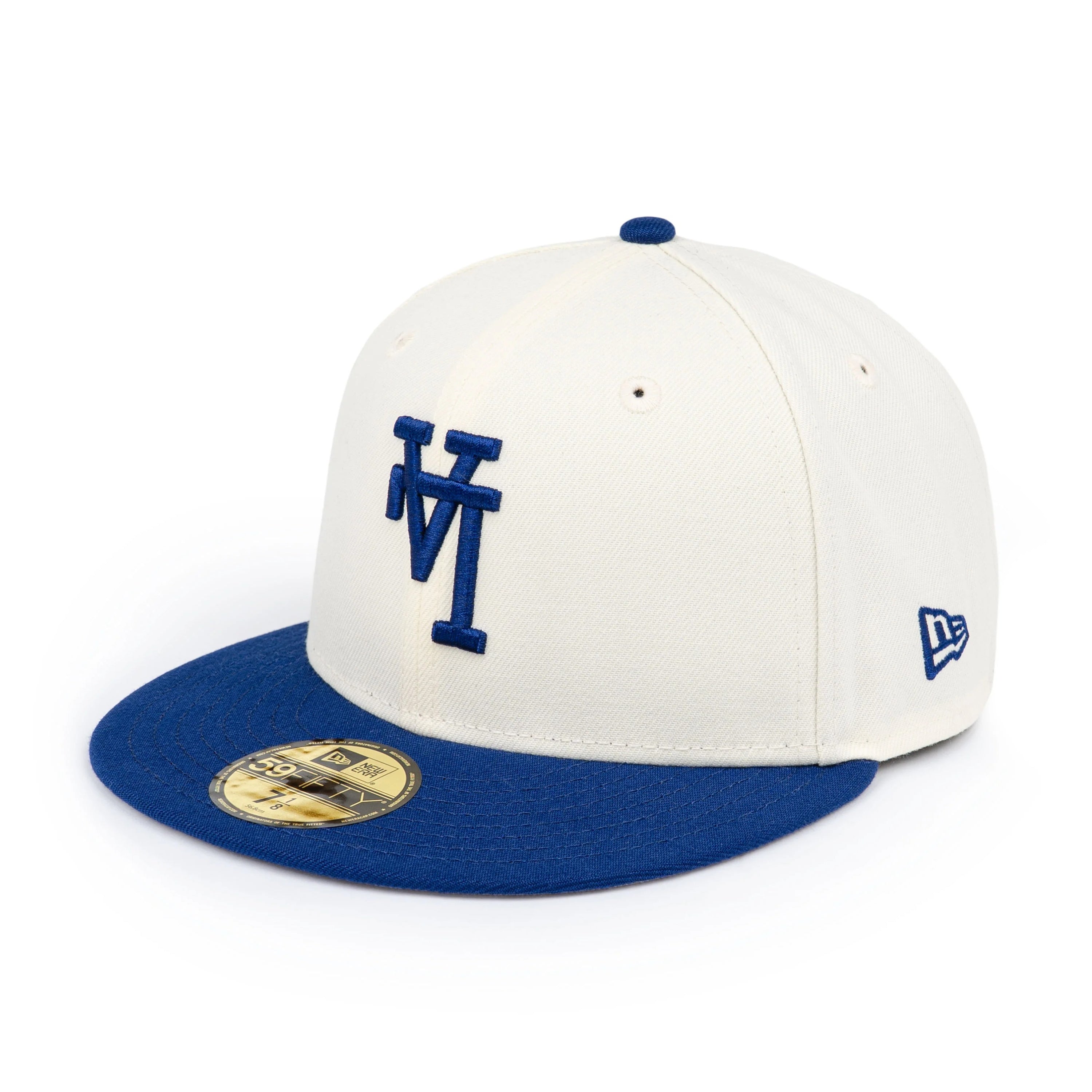 59FIFTY Los Angeles Dodgers Upside Down Dark Royal Visor Chrome