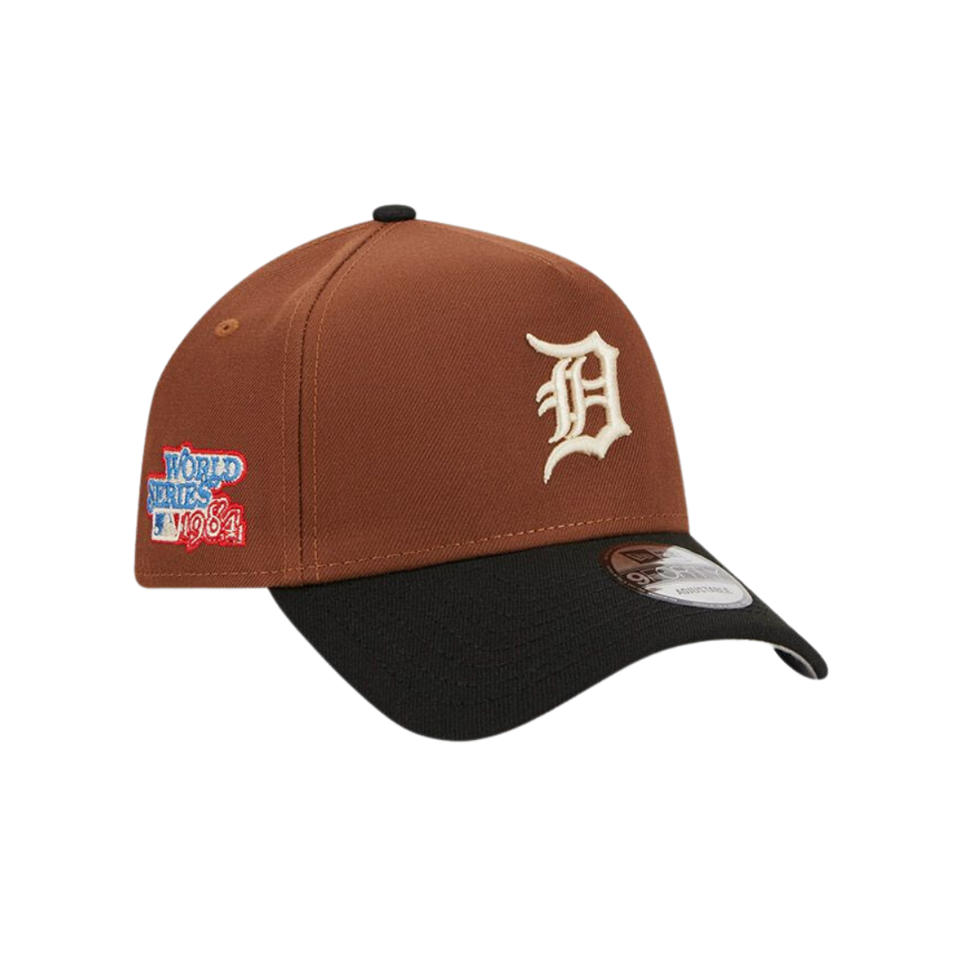 Detroit Tigers New Era Harvest A-Frame 9FORTY Adjustable Hat - Brown