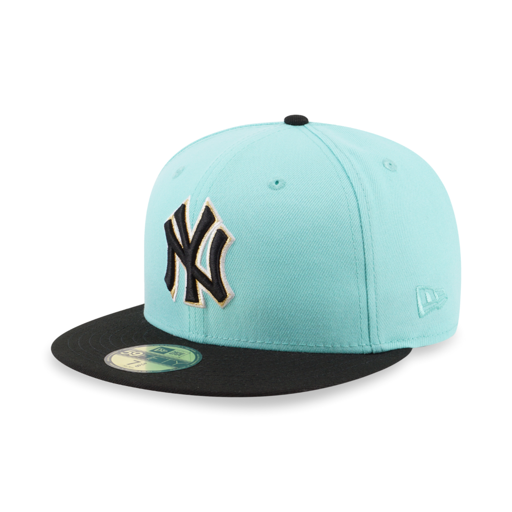 New York Yankees 1923-2008 Yankee Stadium New Era 59FIFTY Fitted Hat (Navy Blue Maroon Green Under BRIM) 7