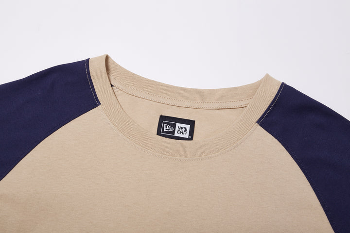 New York Yankees Retro Raglan Khaki Raglan Sleeve T-Shirt