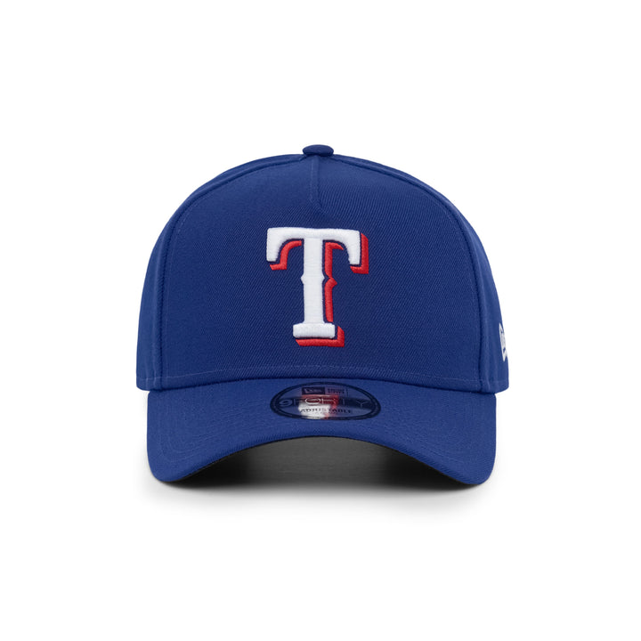 9FORTY A-Frame Texas Rangers Basic Team Dark Royal Snapback