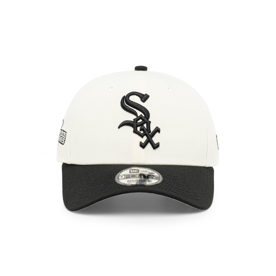 9FORTY Chicago White Sox World Series 2005 2-Tone Black Visor Chrome White Snapback