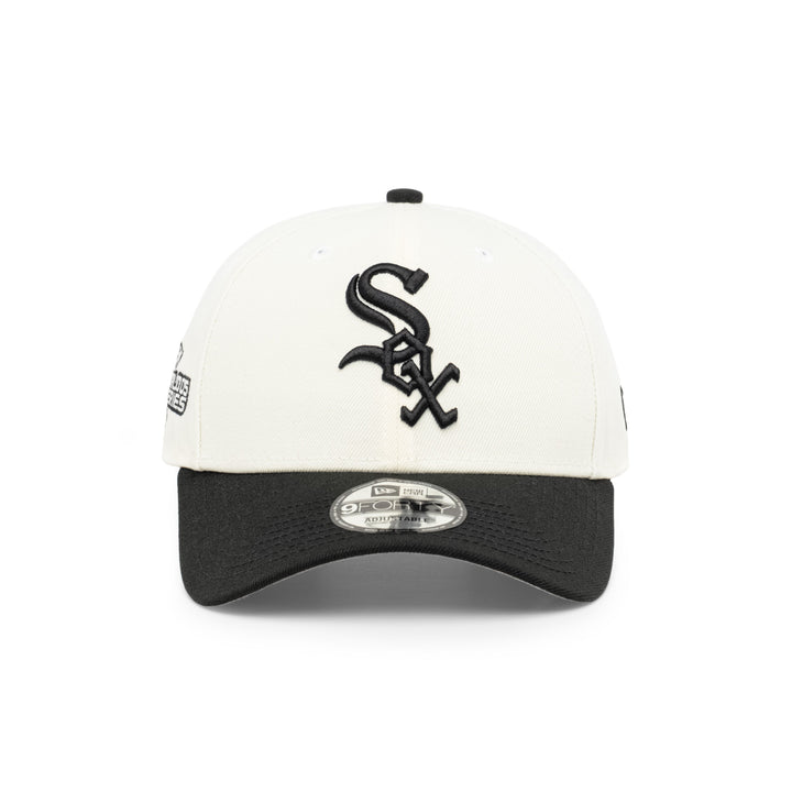 9FORTY Chicago White Sox World Series 2005 2-Tone Black Visor Chrome White Snapback