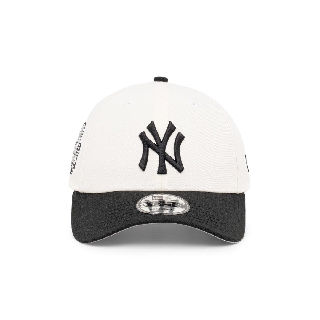9FORTY New York Yankees World Series 2024 2-Tone Black Visor Chrome White Snapback