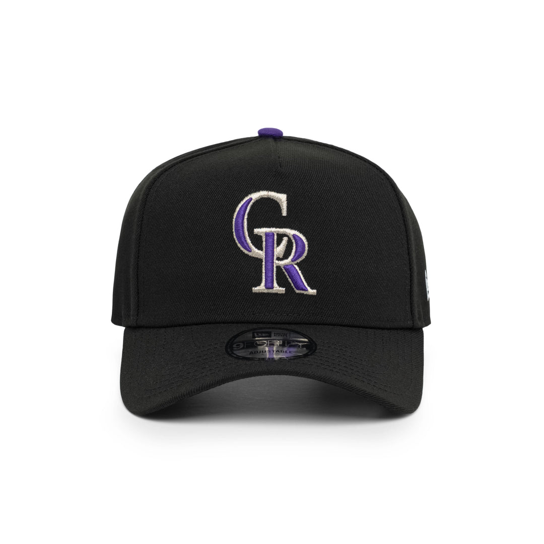 9FORTY A-Frame Colorado Rockies Basic Team Black Snapback
