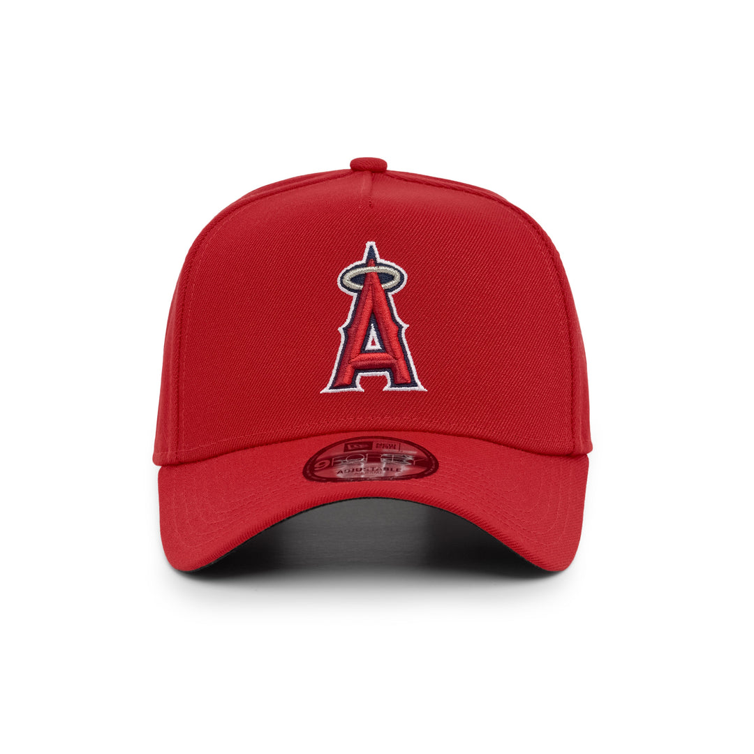 9FORTY A-Frame Los Angeles Angels Basic Team Red Scarlet Snapback