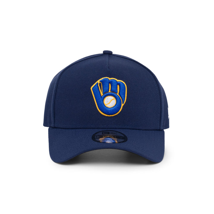9FORTY A-Frame Milwaukee Brewers Navy Snapback
