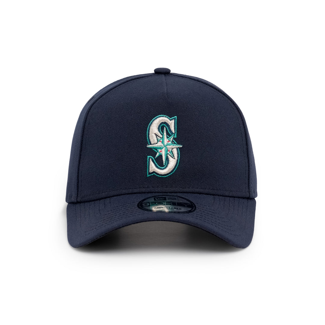 9FORTY A-Frame Seattle Mariners Basic Team Navy Snapback