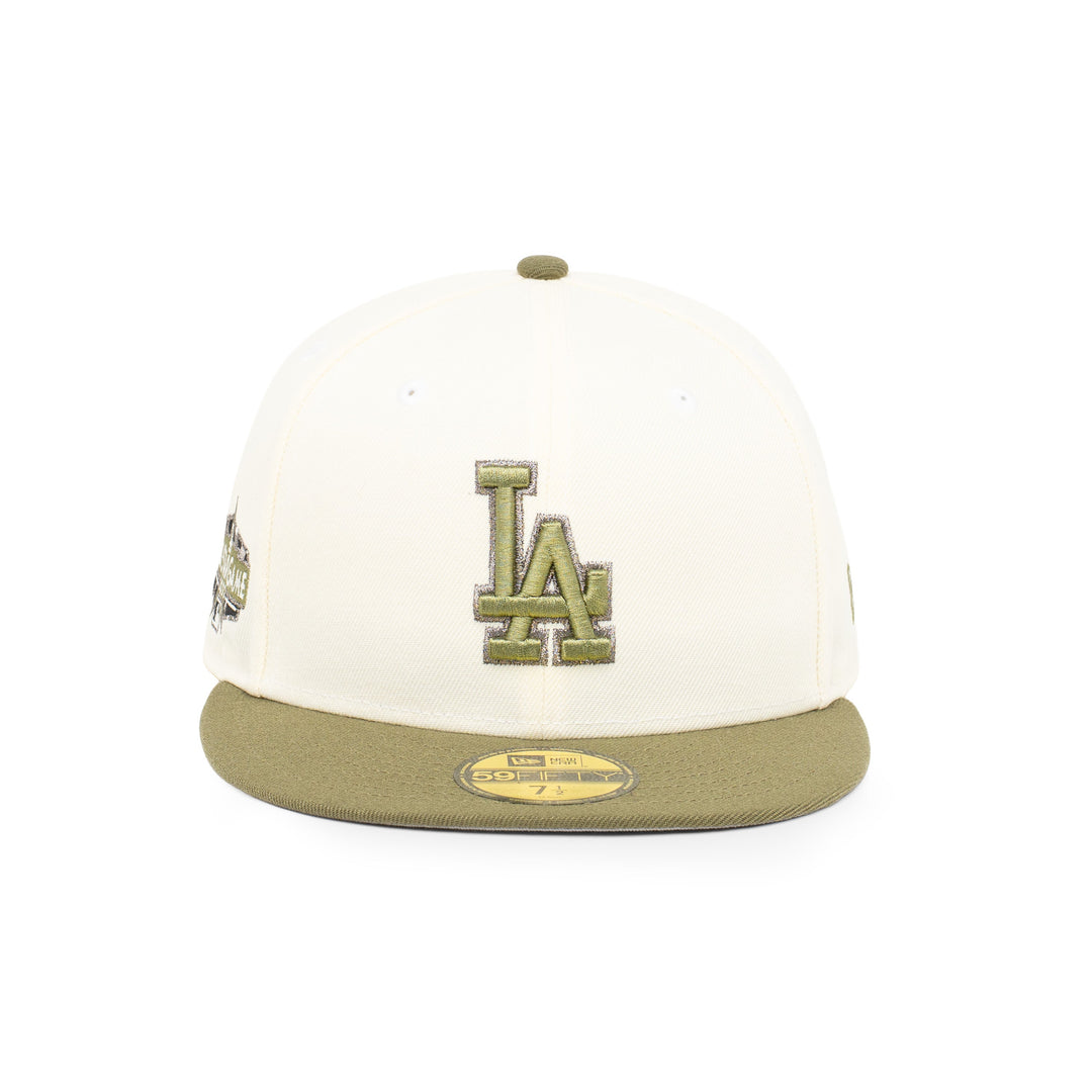 59FIFTY Los Angeles Dodgers All Star Game 2-Tone New Olive Visor Chrome White Fitted