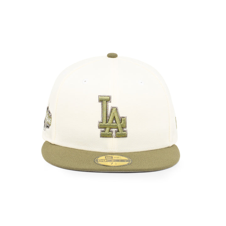 59FIFTY Los Angeles Dodgers All Star Game 2-Tone New Olive Visor Chrome White Fitted