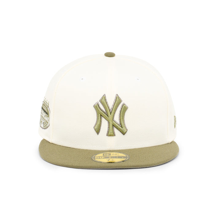 59FIFTY New York Yankees All Star Game 2008 2-Tone New Olive Visor Chrome White Fitted