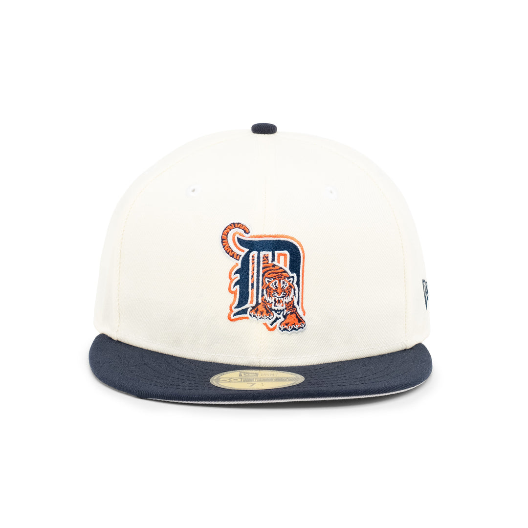 59FIFTY Detroit Tigers 2-Tone Navy Visor Chrome White Fitted