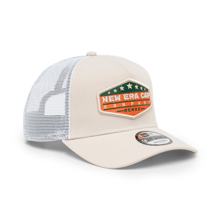 9FORTY A-Frame Trucker New Era Company Stone White Snapback