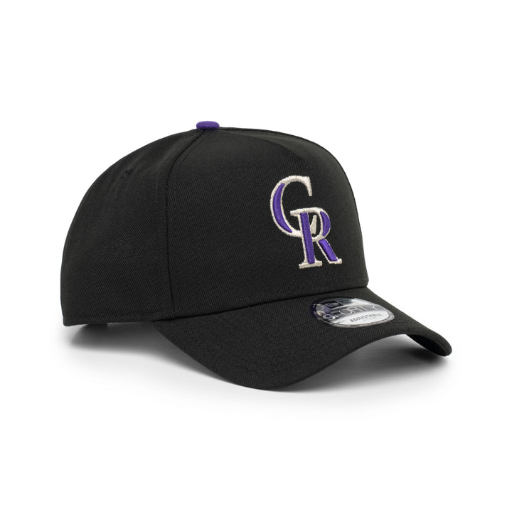 9FORTY A-Frame Colorado Rockies Basic Team Black Snapback