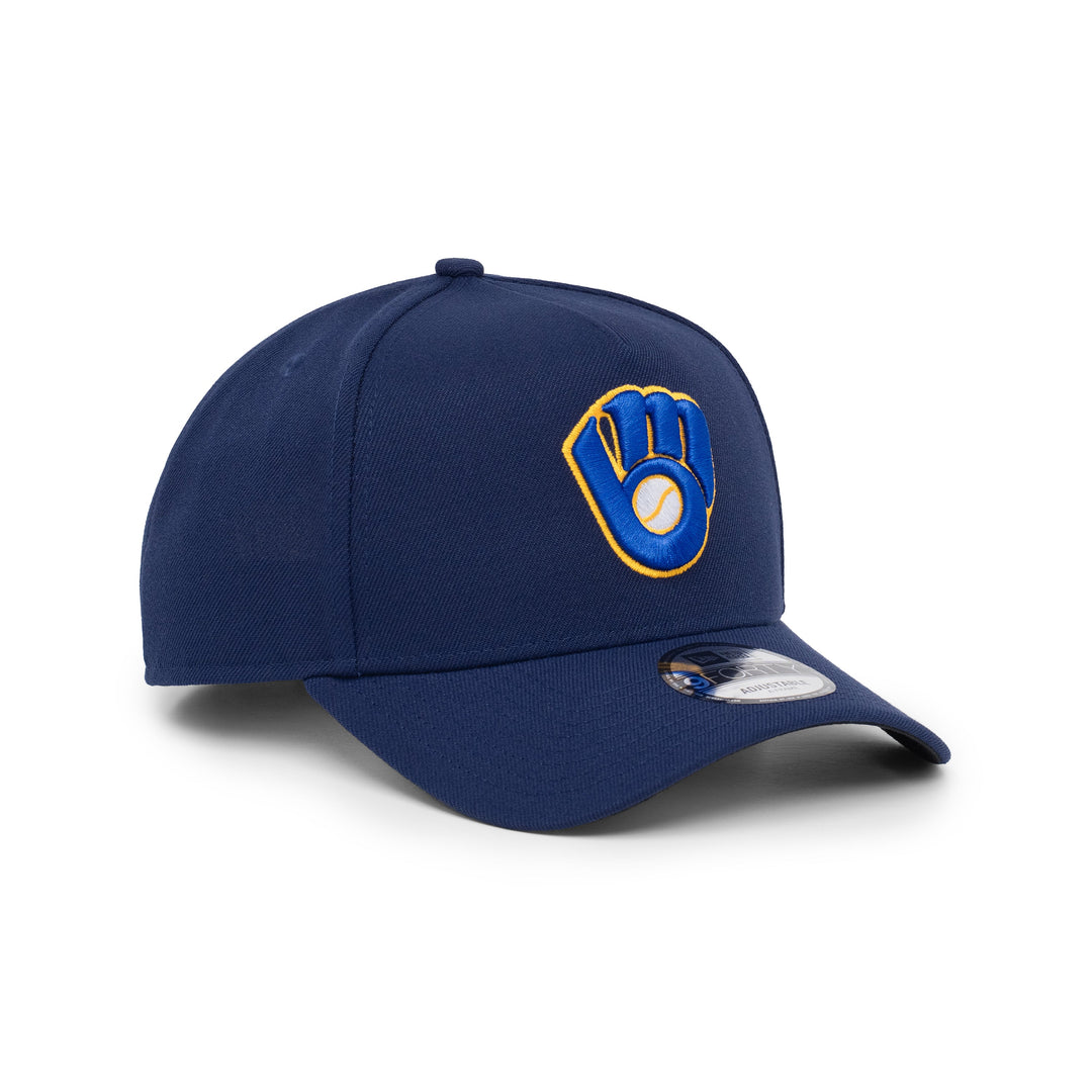9FORTY A-Frame Milwaukee Brewers Navy Snapback