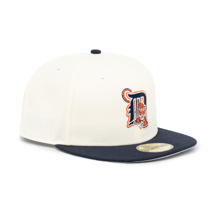 59FIFTY Detroit Tigers 2-Tone Navy Visor Chrome White Fitted