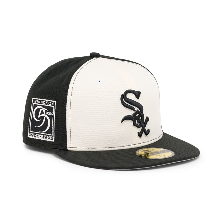 59FIFTY Chicago White Sox 95 Years Chrome Black Fitted