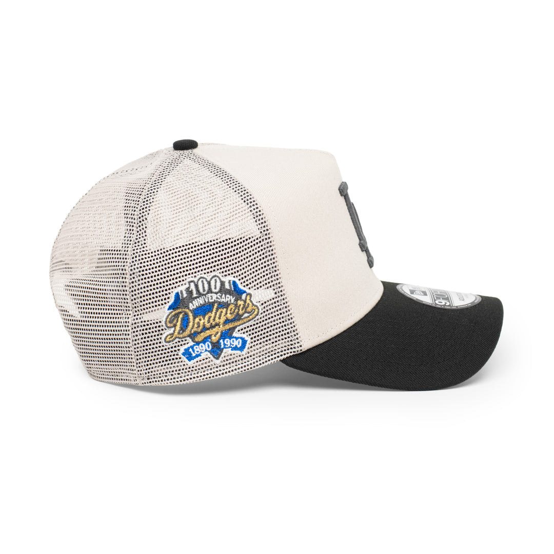 9FORTY A-Frame Trucker Los Angeles Dodgers Stone Snapback