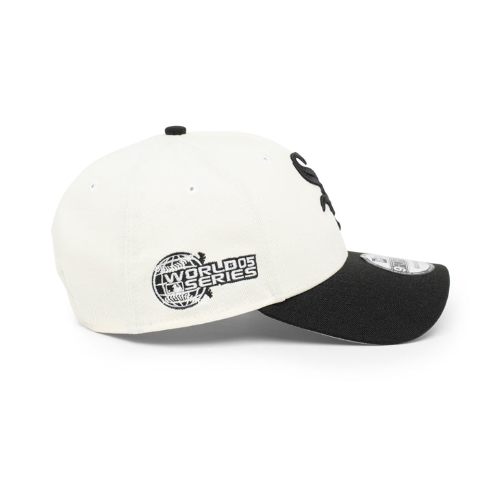 9FORTY Chicago White Sox World Series 2005 2-Tone Black Visor Chrome White Snapback