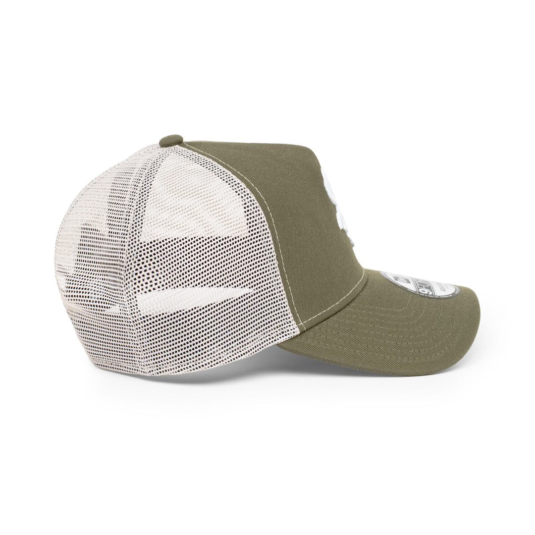 9FORTY A-Frame Trucker Chicago White Sox New Olive Snapback