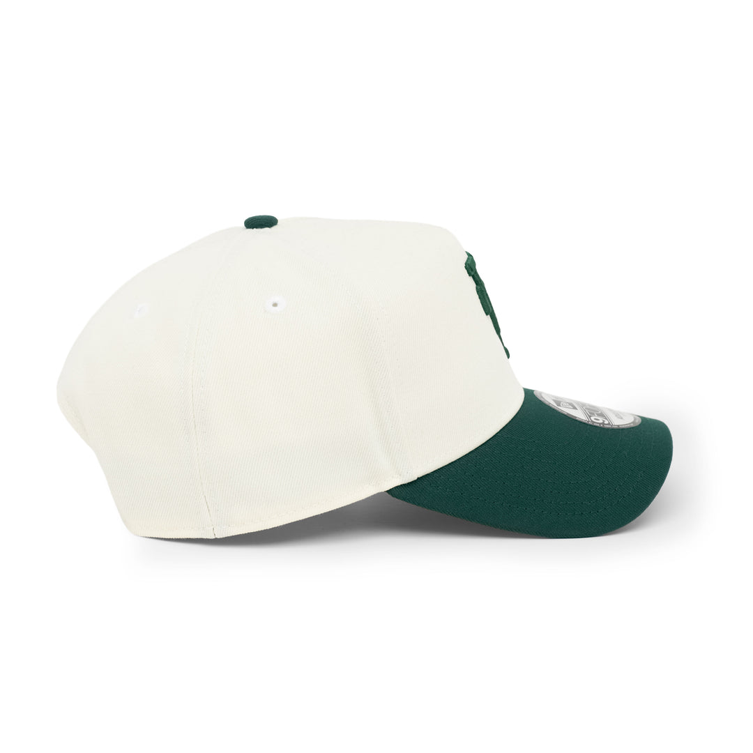 9FORTY A-Frame Los Angeles Dodgers Upside Down Chrome White Dark Green Snapback