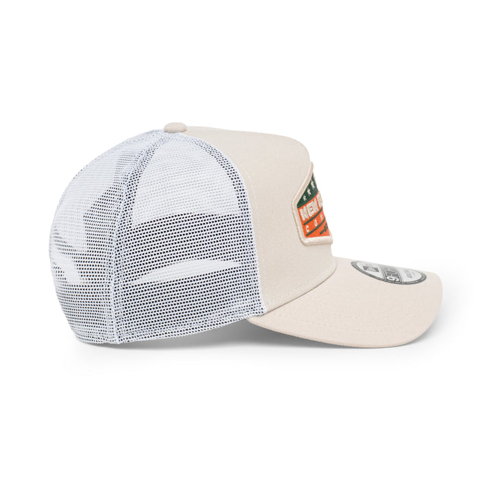 9FORTY A-Frame Trucker New Era Company Stone White Snapback