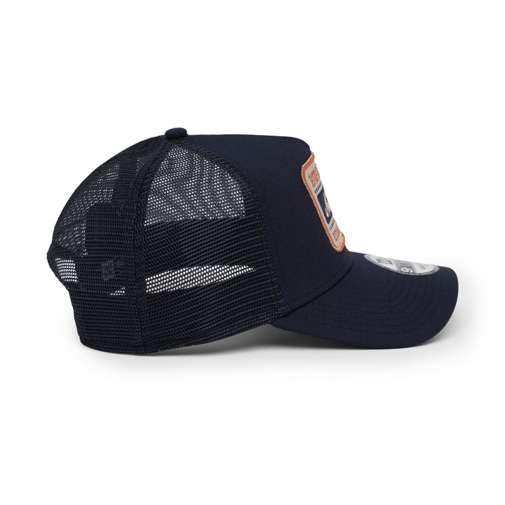 9FORTY A-Frame Trucker New Era Patch Navy Stone Snapback