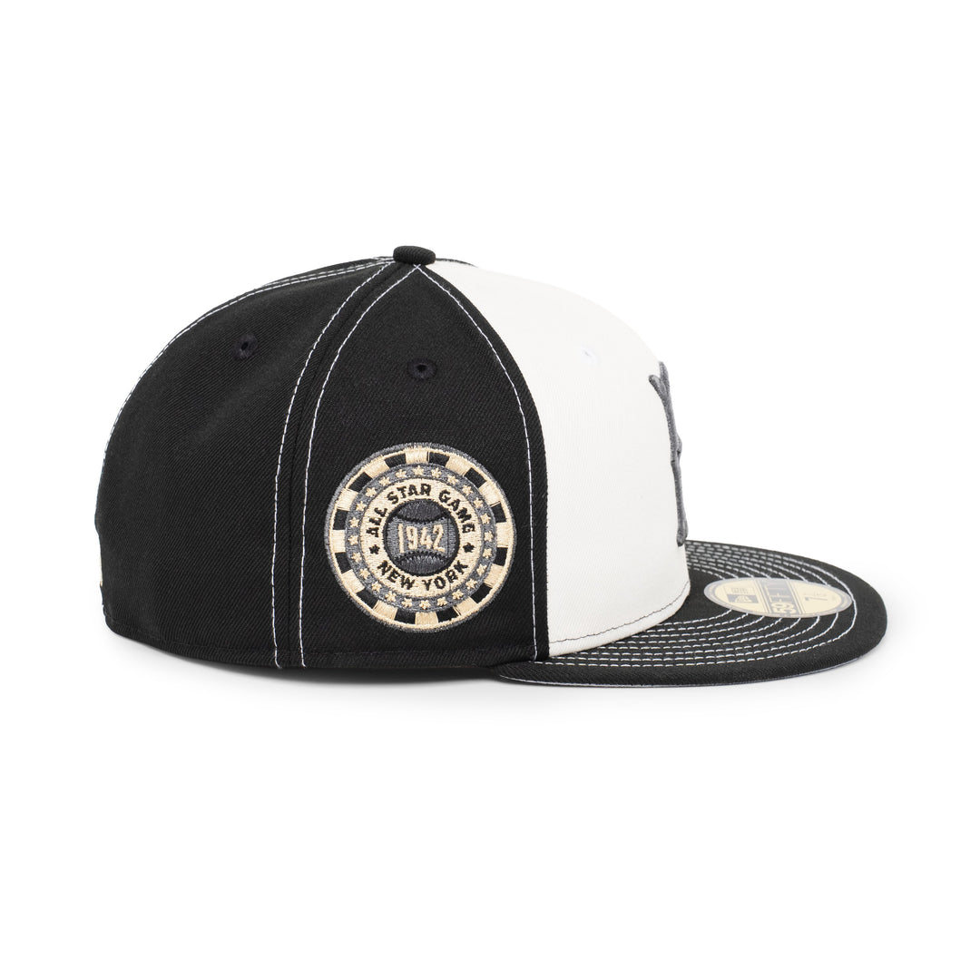 59FIFTY Brooklyn Dodgers All Star Game 2-Tone Black Visor Chrome White Fitted