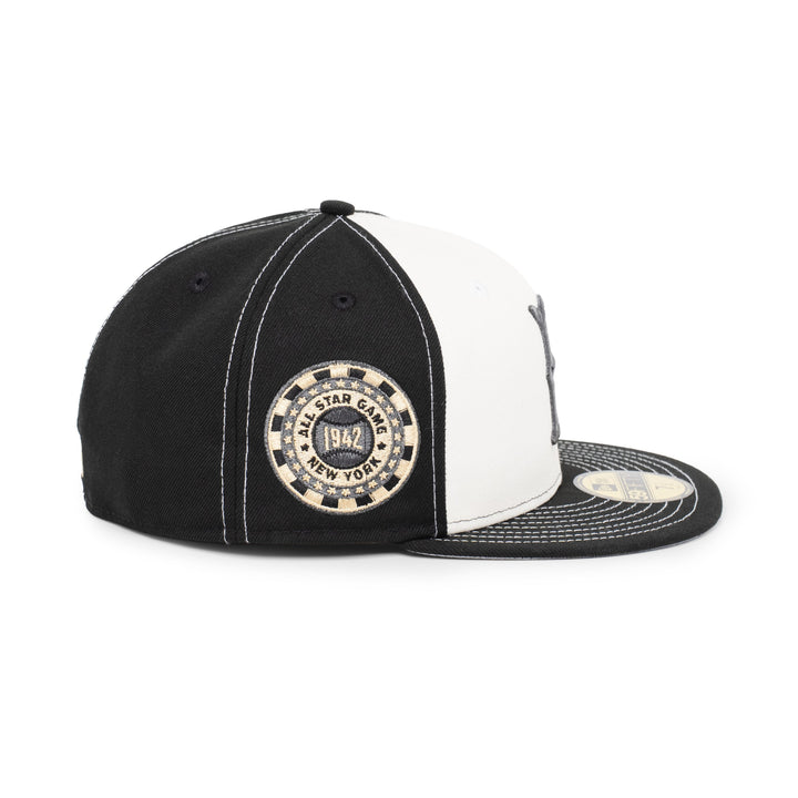 59FIFTY Brooklyn Dodgers All Star Game 2-Tone Black Visor Chrome White Fitted