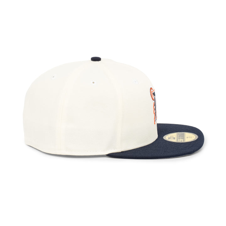59FIFTY Detroit Tigers 2-Tone Navy Visor Chrome White Fitted