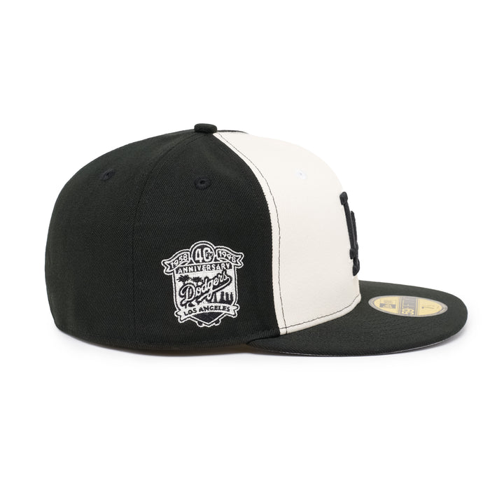 59FIFTY Los Angeles Dodgers 40th Anniversary Chrome Black Fitted