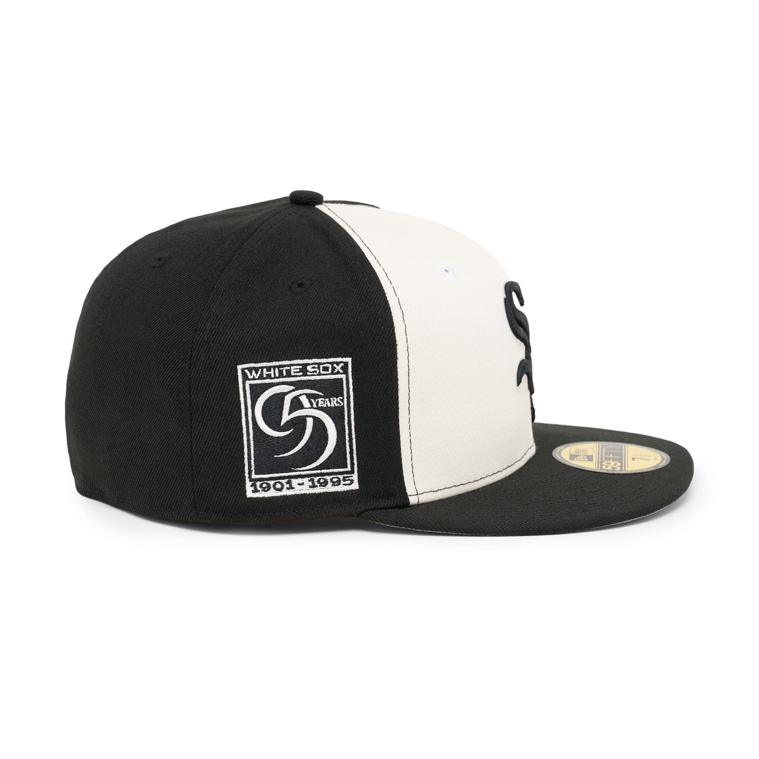 59FIFTY Chicago White Sox 95 Years Chrome Black Fitted