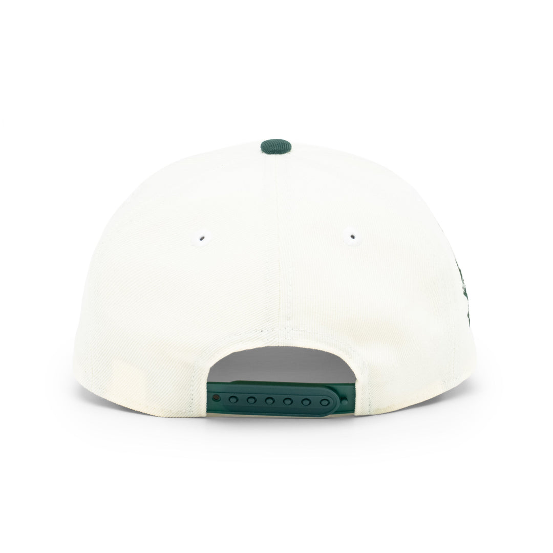 9FORTY Los Angeles Dodgers World Series Champions 2024 2-Tone Dark Green Visor Chrome White  Snapback
