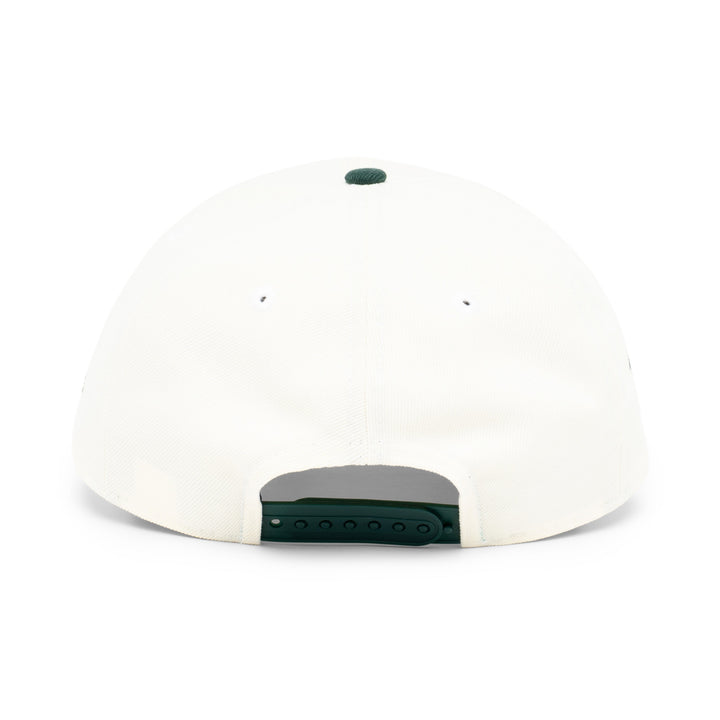 9FORTY New York Yankees 2-Tone World Series 1999 2-Tone Dark Green Visor Chrome White Snapback