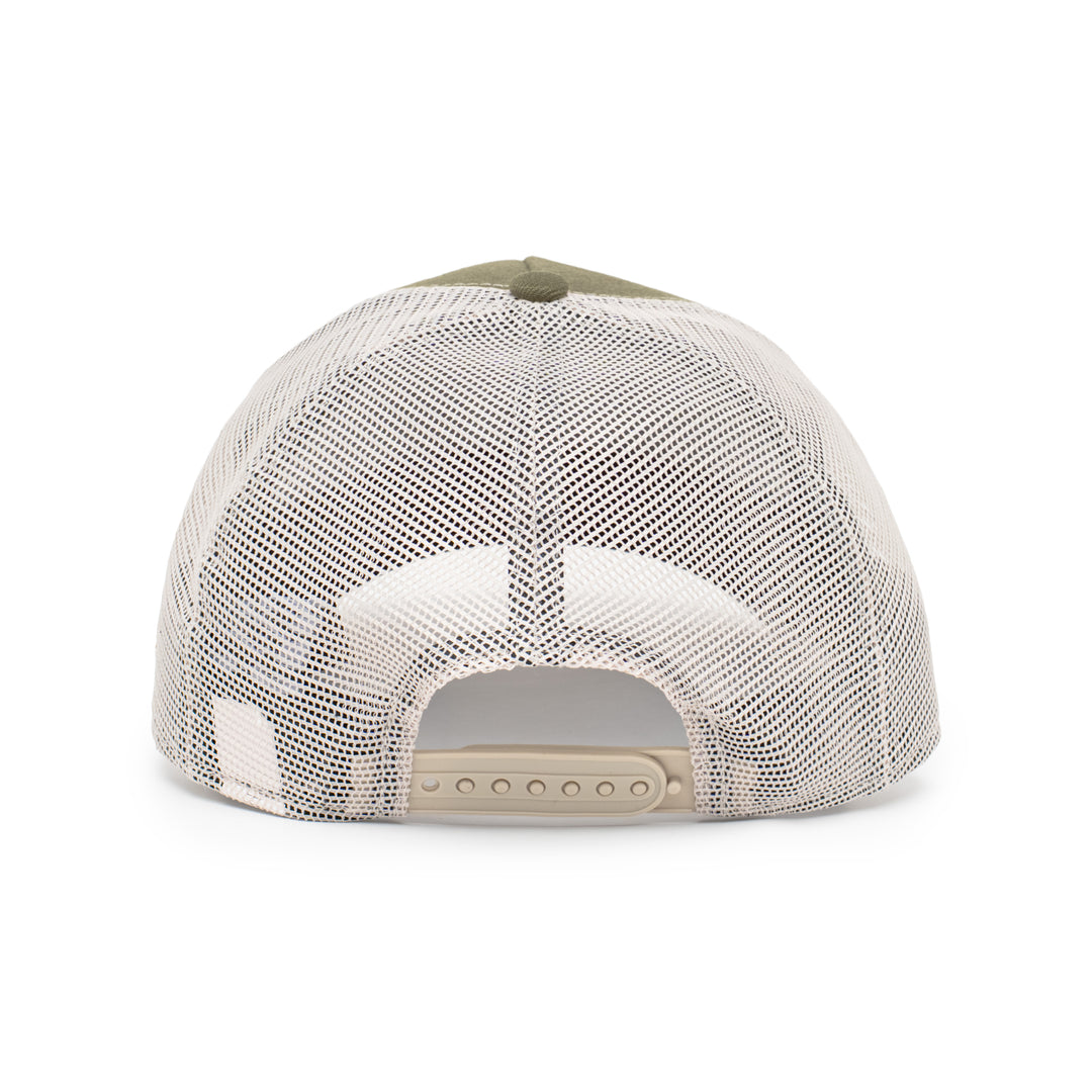 9FORTY A-Frame Trucker New York Yankees New Olive Snapback