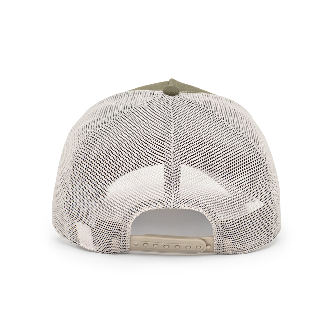 9FORTY A-Frame Trucker Los Angeles Dodgers New Olive Snapback