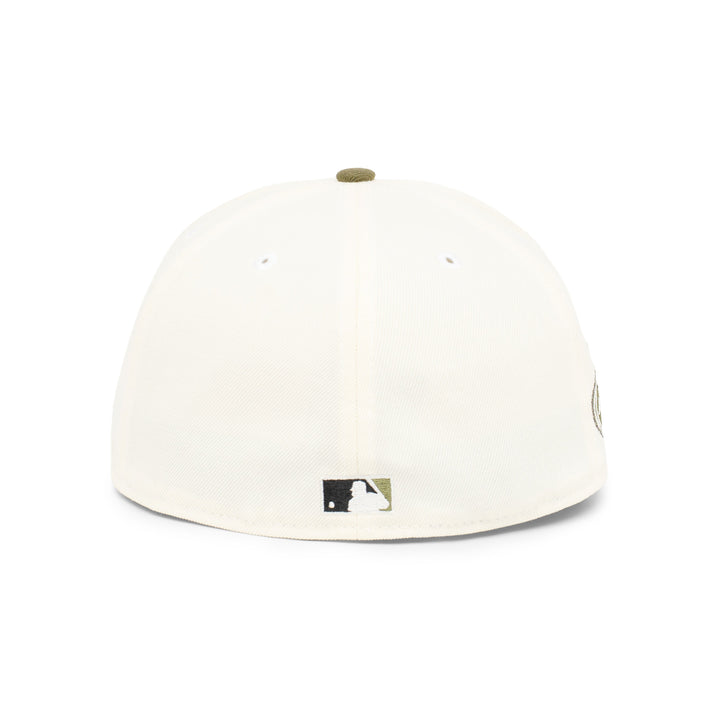 59FIFTY New York Yankees All Star Game 2008 2-Tone New Olive Visor Chrome White Fitted