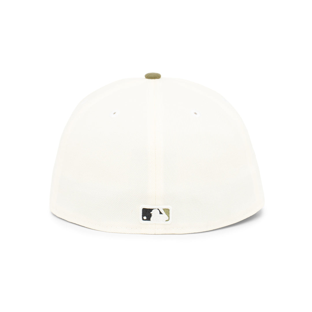 59FIFTY Texas Rangers All Star Game 2024 2-Tone New Olive Visor Chrome White Fitted