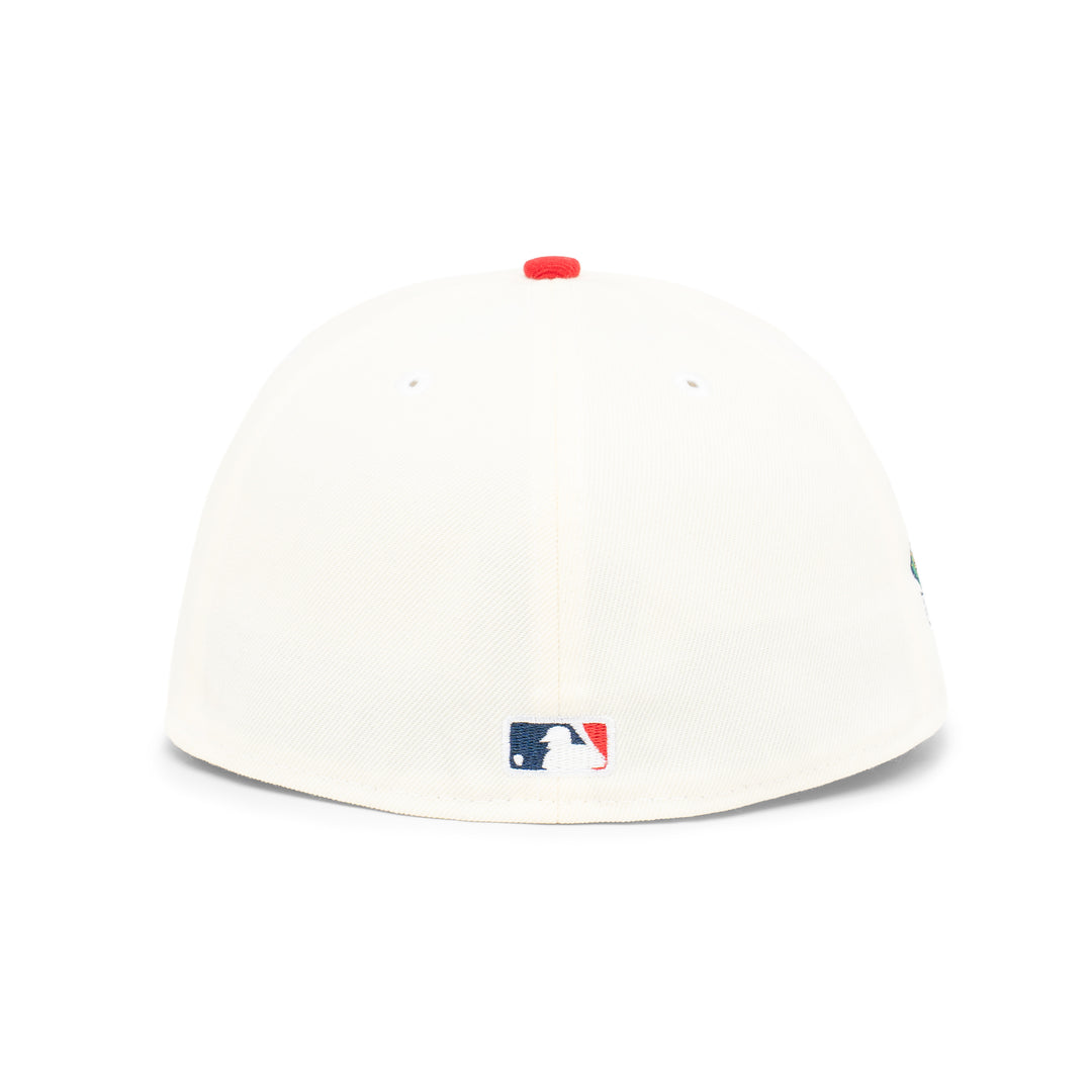 59FIFTY Los Angeles Dodgers Viva Los Dodgers 2-Tone Tiramisu Visor Chrome White Fitted