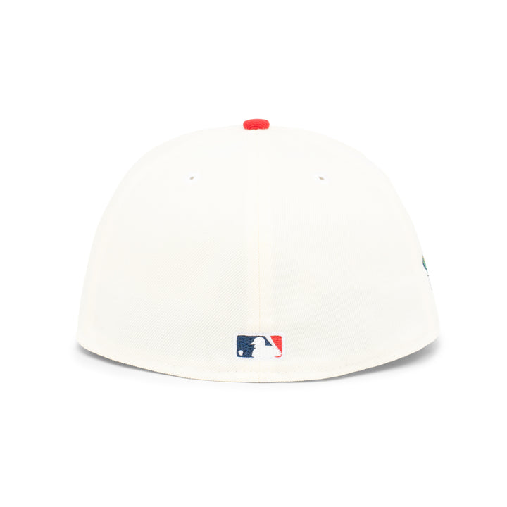 59FIFTY Los Angeles Dodgers Viva Los Dodgers 2-Tone Tiramisu Visor Chrome White Fitted