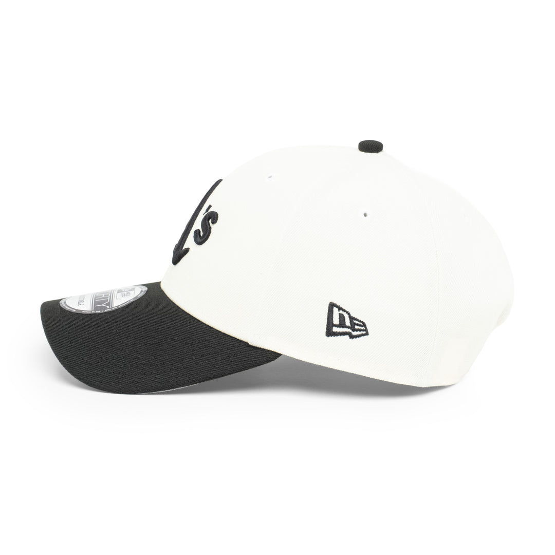 9FORTY Oakland Athletics World Series 1989 2-Tone Black Visor Chrome White Snapback
