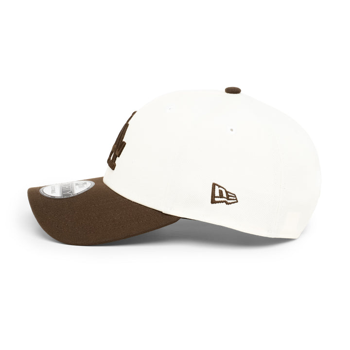 9FORTY Los Angeles Dodgers World Series Champions 2024 2-Tone Walnut Visor Chrome White Snapback
