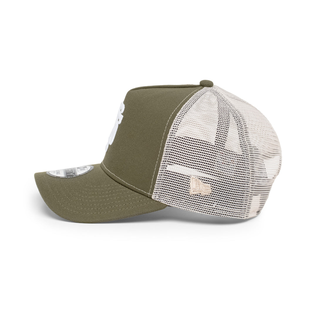9FORTY A-Frame Trucker San Francisco Giants New Olive Snapback