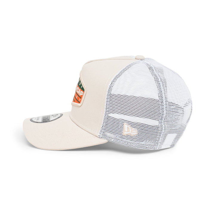 9FORTY A-Frame Trucker New Era Company Stone White Snapback