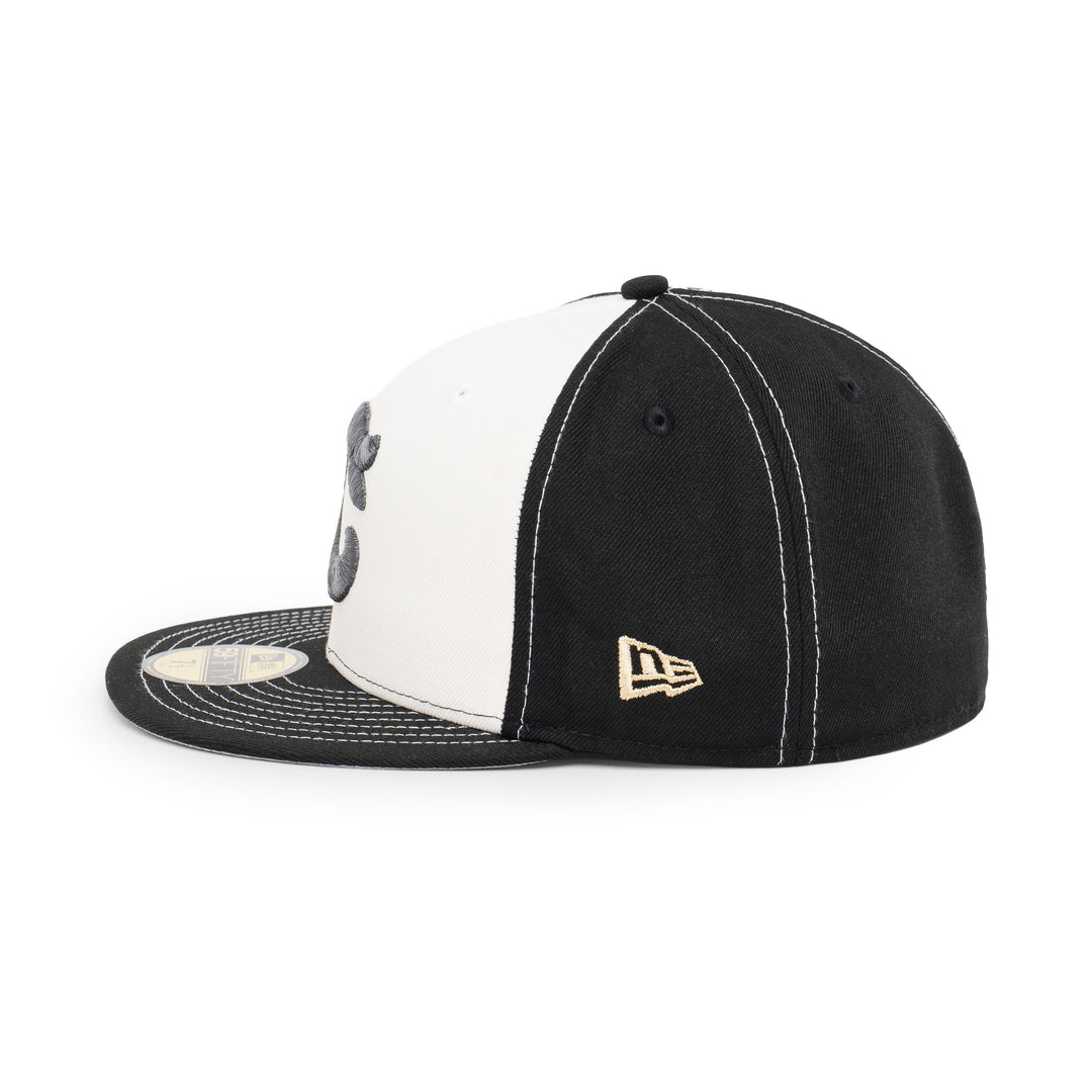 59FIFTY Cleveland Guardians All Star Game 2-Tone Black Visor Chrome White Fitted