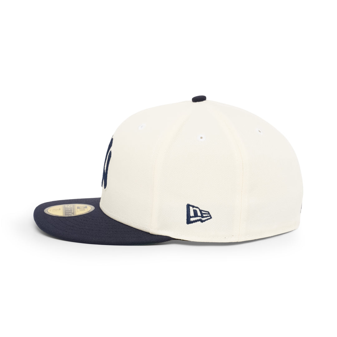 59FIFTY New York Yankees 2-Tone Chrome White Navy Fitted