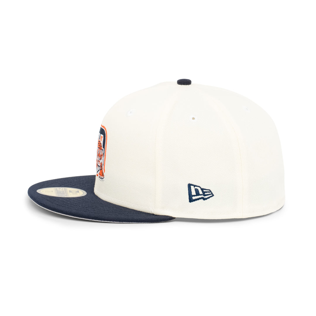 59FIFTY Detroit Tigers 2-Tone Navy Visor Chrome White Fitted