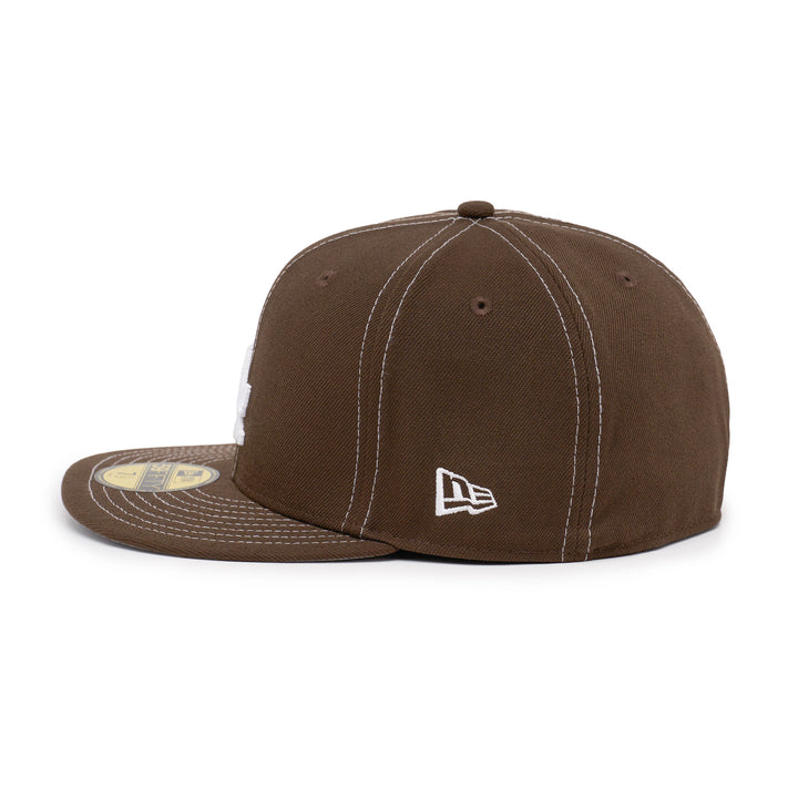 59FIFTY Los Angeles Dodgers Back To Back World Series Champs Walnut Fitted